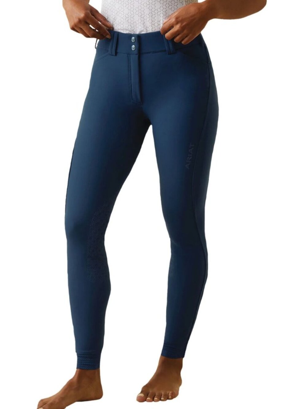 NWOT Ariat Pro Breeches Tri Factor Teal Blue Size 24L Inseam 27"